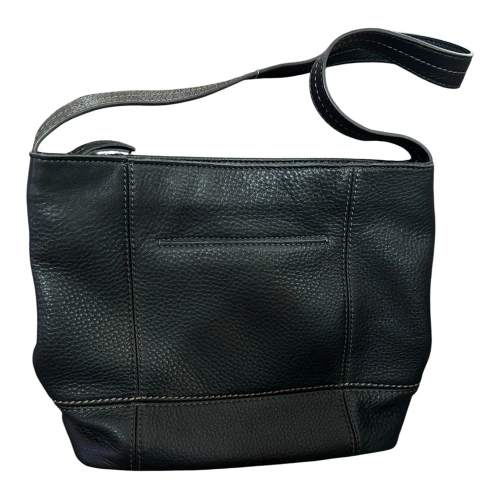 The Sak De Young Black Pebbled Leather Hobo Shoulder Bag